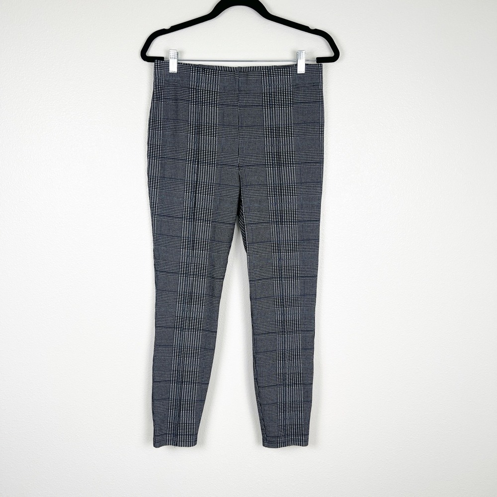 Forever 21 Plus Gray Plaid Pull On Tapered Leg Pants 0X